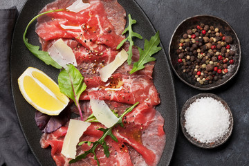 Marbled beef carpaccio