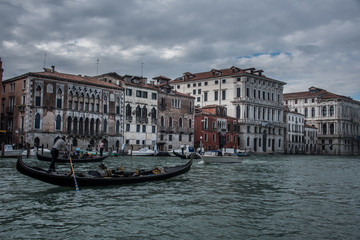 Fototapeta na wymiar Gondola at grand canal