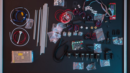 mechanical and electronic parts