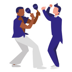 couple of musicians characters