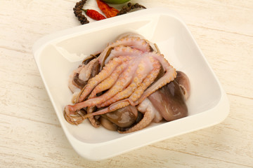 Raw octopus