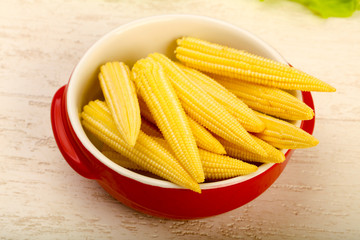 Young baby corn