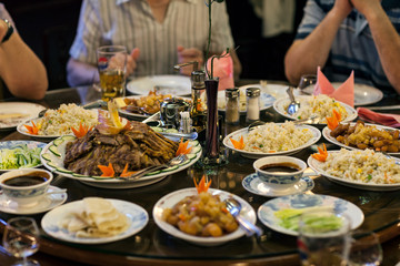 Food in Chinese restorane