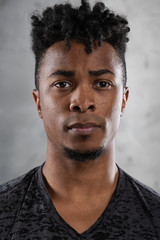 Obraz premium Portrait of handsome African American man
