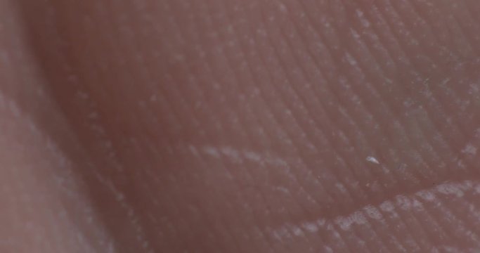 The texture of the skin on finger. Human skin. Macro photo. Close up.