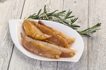 Pickled herring caviar