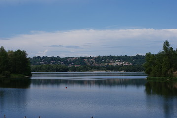 sky, water and lake, the blue of nature