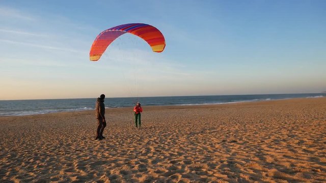 Paraglider Beach Torpedo Run