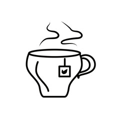 tea herb cup isolated icon