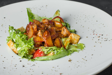 salad with meat 