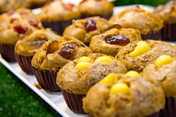 Cupcakes, Delicious fresh homemade banana muffins