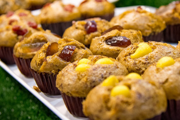Cupcakes, Delicious fresh homemade banana muffins