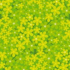 Behang Fris groen naadloos patroon voor oppervlakteontwerp © galyna_p