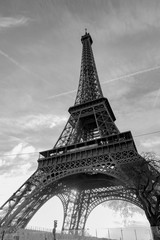 Eiffel Tower in Black White