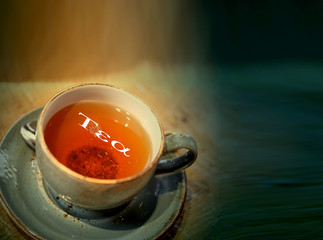 Macro photo photo of delicious herbal tea