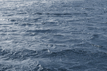Seawater texture. Waves on the water surface_