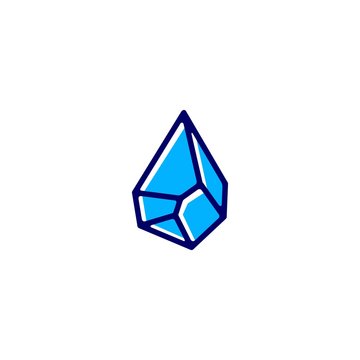water stone drop logo vector icon illustration