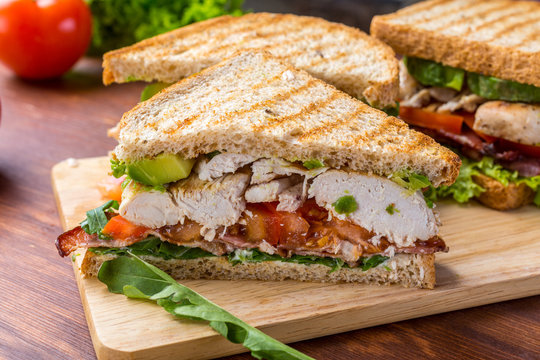 Bacon, Lettuce and Tomato BLT Sandwiches