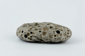 Macro image of a small beach stone