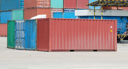 Fototapeta premium The containers 20ft
