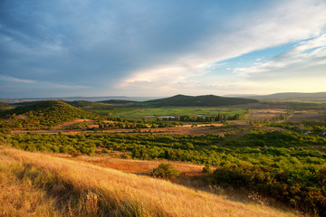 Fototapeta na wymiar Rural scenery at Tihany, near to Lake Balaton in Hungary