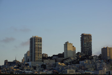 Fototapeta premium dawn in famous metropol san francisco