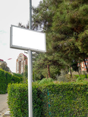 free white billboard advertising writing