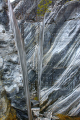 Ruskeala mountain Park is an area where marble canyons with emerald water