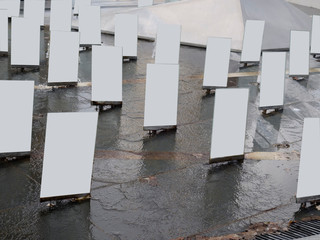 Blank Billboard - White Advertising Ready