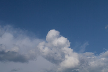 blue sky with clouds,nature, white, cloudscape, day, atmosphere, cumulus, space, outdoors, bright,weather, air, heaven, cloudy, fluffy,