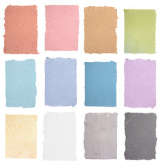 A Collection of Various Colors of Handmade Paper
