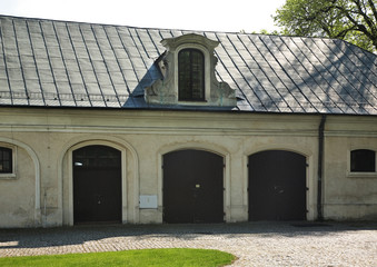 Carriage house of Zamoyski Palace in Kozlowka. Lubartow County. Lublin Voivodeship. Poland