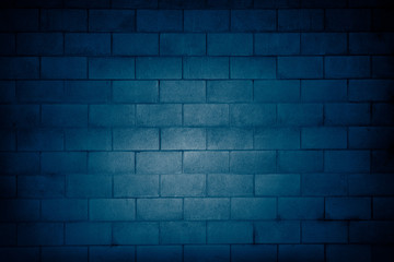 Blue block wall