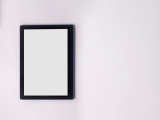 isolated on empty screen with tablet and smartphone