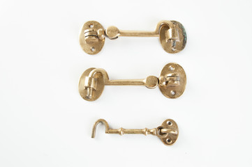 Vintage brass hooks