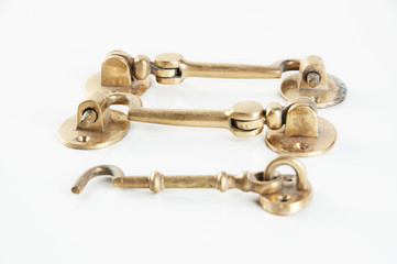 Vintage brass hooks