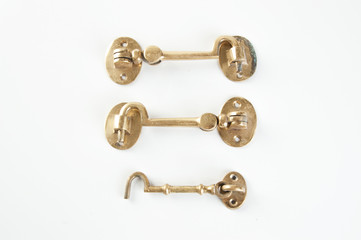 Vintage brass hooks