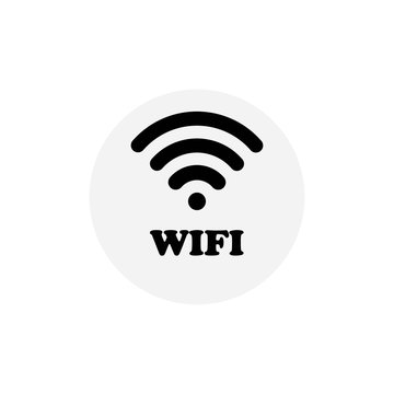 WiFi icon on white background