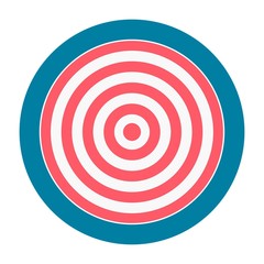 Target with red circles on white background