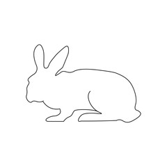 Rabbit sign - thin lines