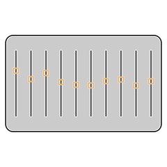 Equalizer on white background