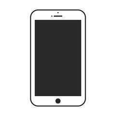 Phone icon on white background