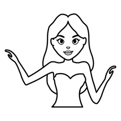 beautiful and sensual woman character
