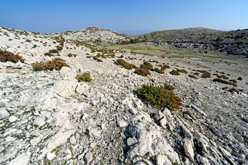 Karstlandschaft des Obzova, Insel Krk, Kroatien