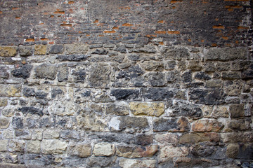 Old brick and stone wall photo texture