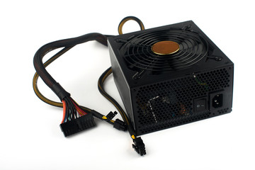 wire from power supply. the power supply from the computer