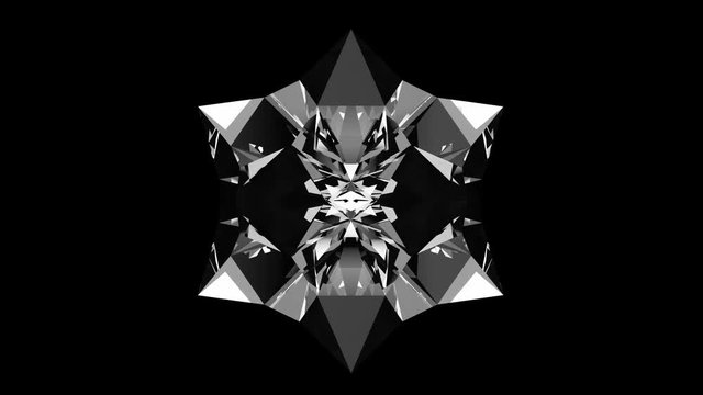 Abstract chrystal loop animation