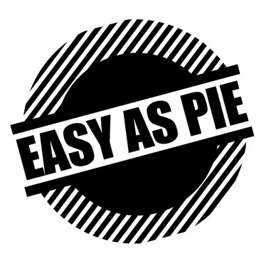 Easy As Pie Stamp On White