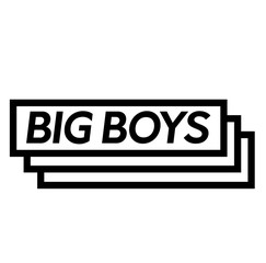 big boys stamp on white