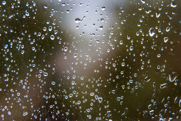 raindrops on glass
